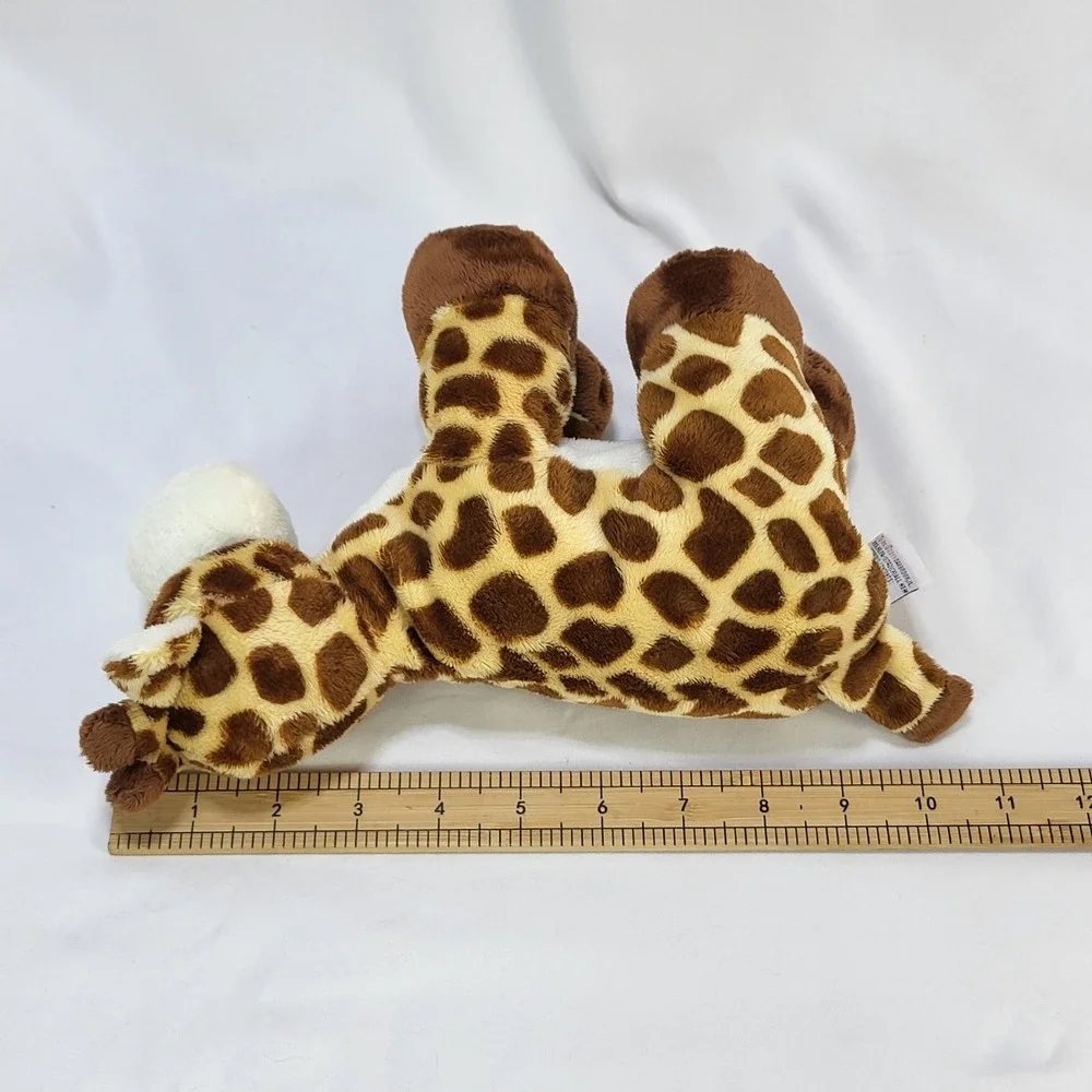 Ty Tiptop Giraffe Pluffies Plush Stuffed Animal Lovey Brown Spotted 2010 Tylux